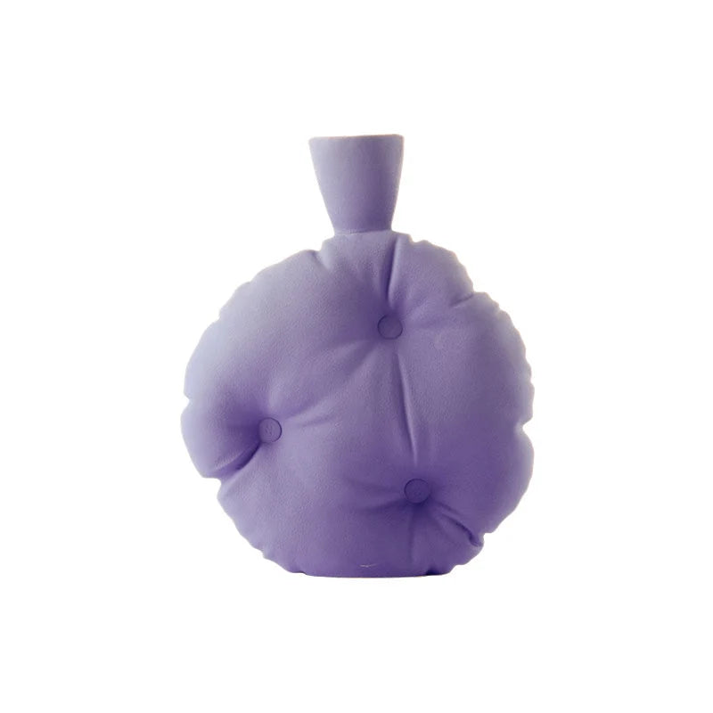 Puffy Pillow Ceramic Vase