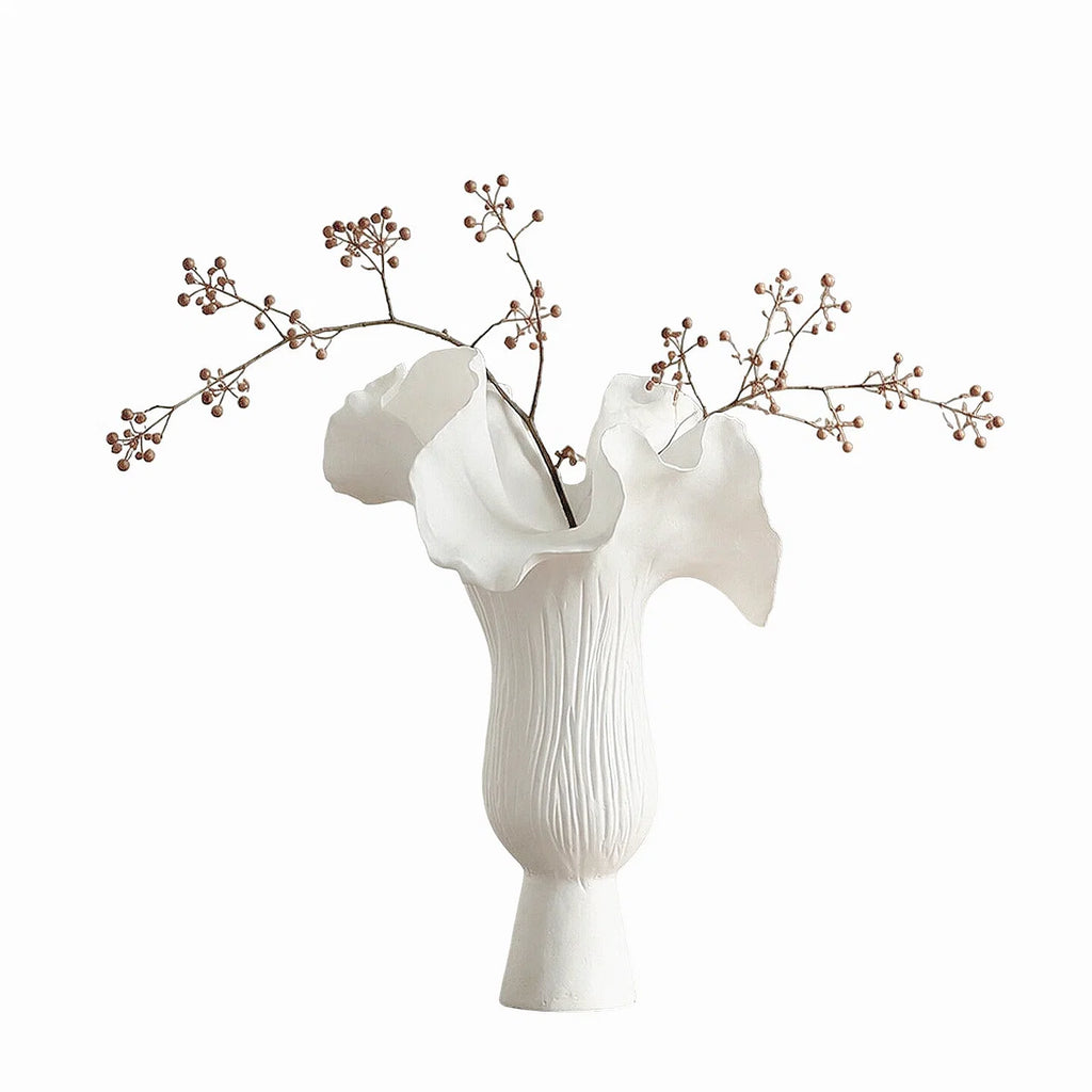 Ceramic Ruffle Vase