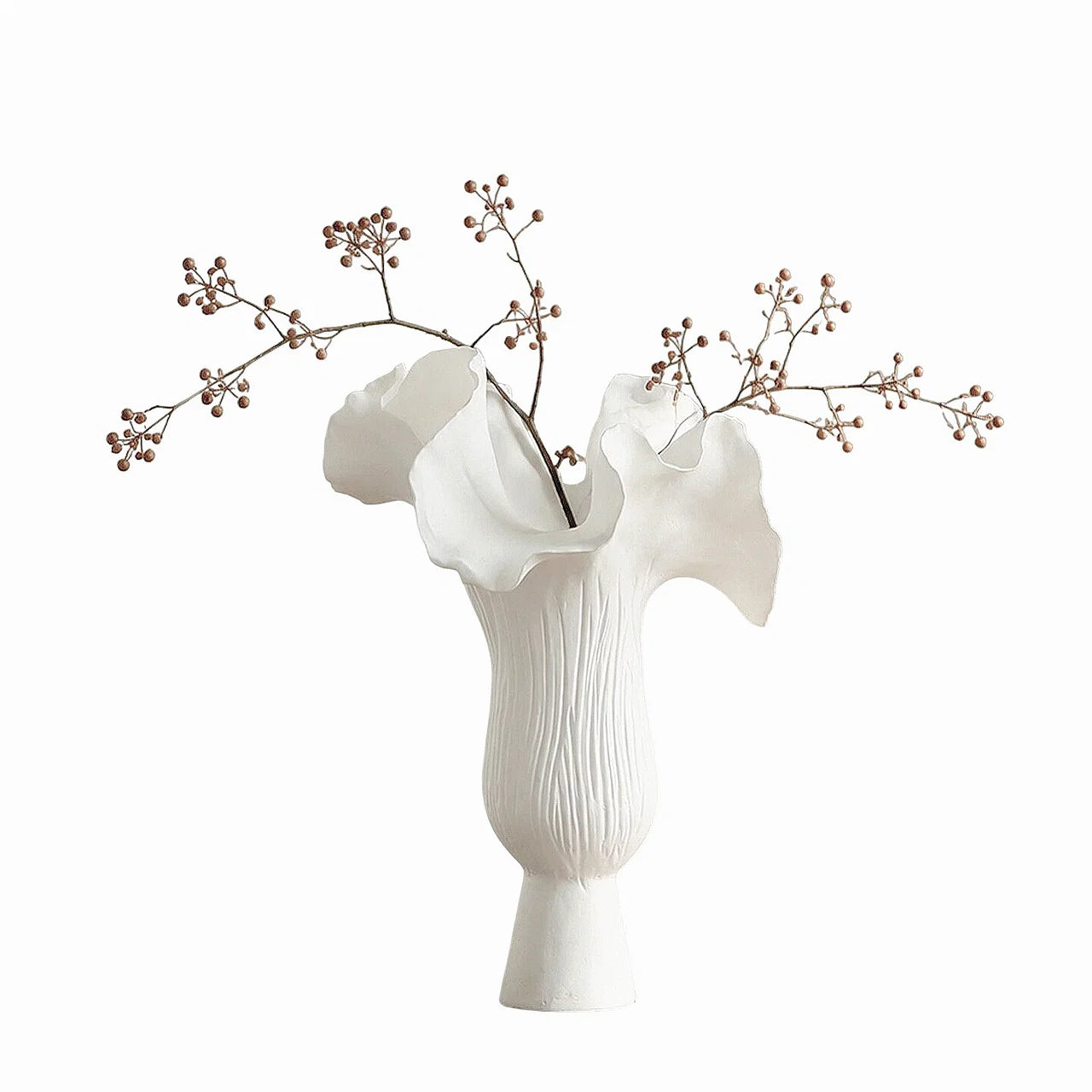 Ceramic Ruffle Vase