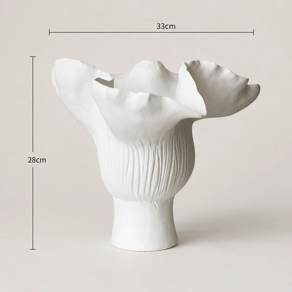 Ceramic Ruffle Vase