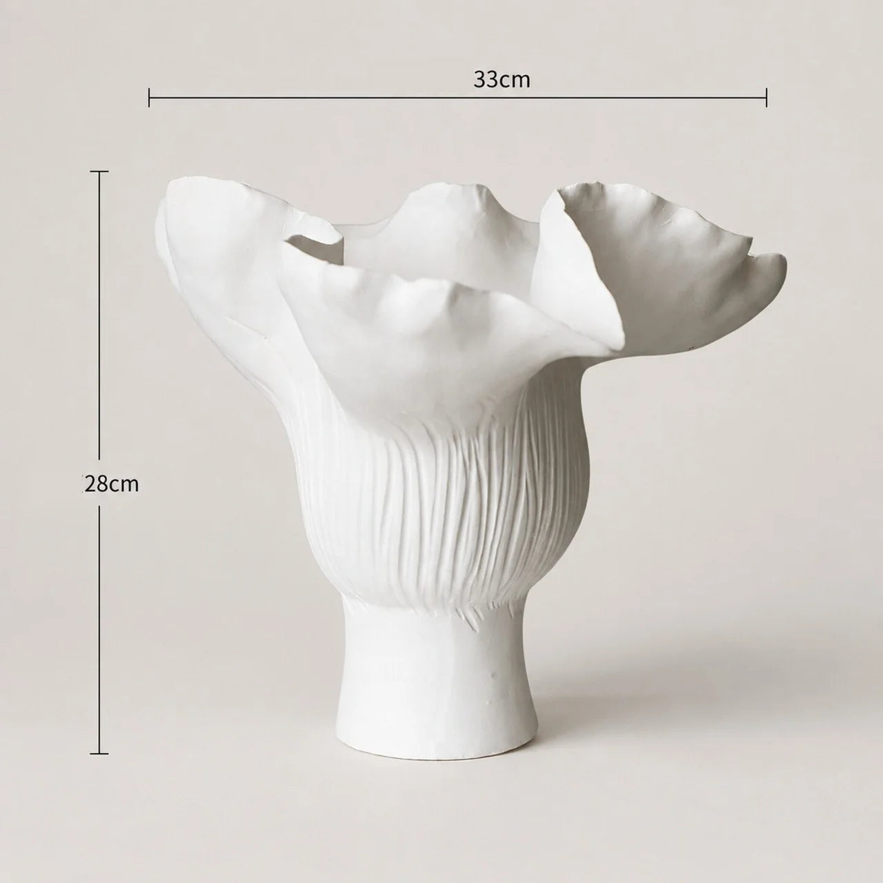 Ceramic Ruffle Vase