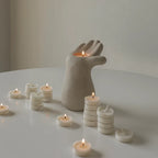 Open Hand Tealight Candle Holder