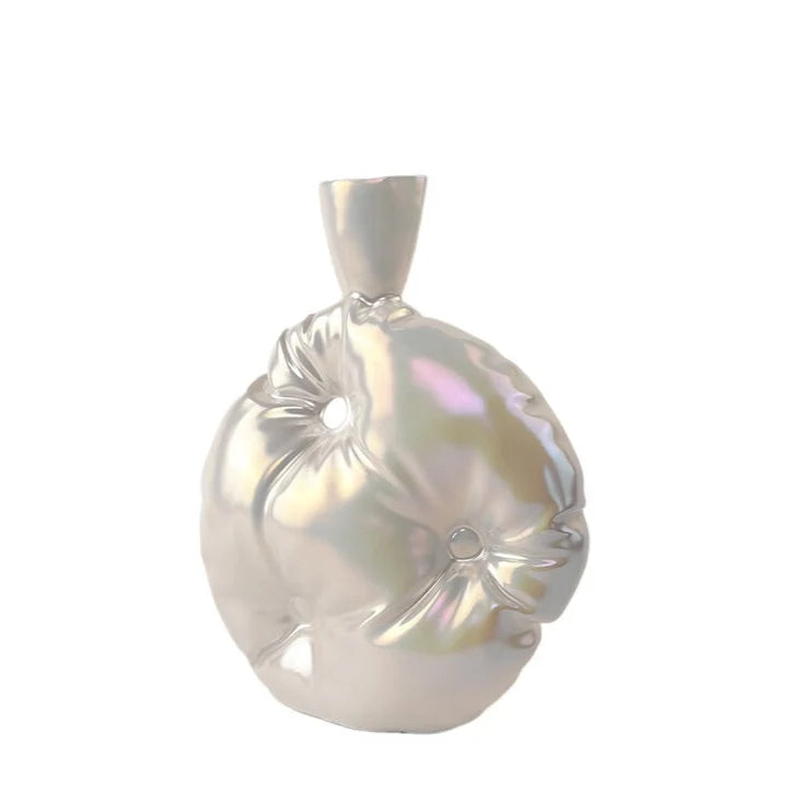 Puffy Pillow Ceramic Vase
