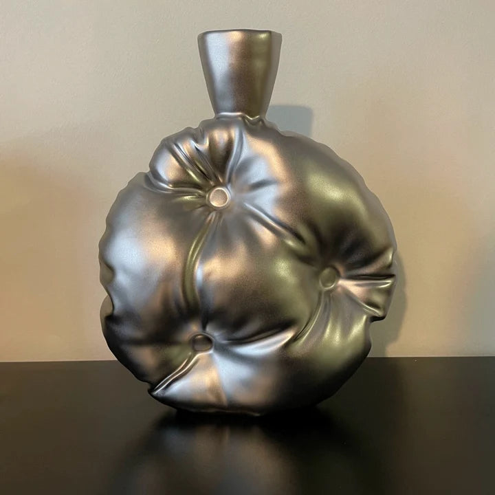 Puffy Pillow Ceramic Vase