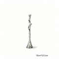 Sculptural Metal Taper Candle Holder