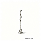 Sculptural Metal Taper Candle Holder